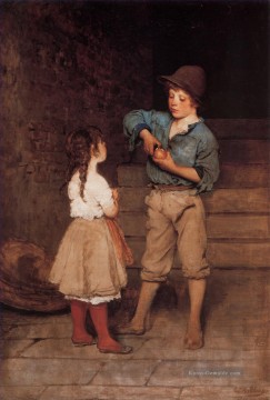  Kinder Malerei - von zwei Kindern Dame Eugene de Blaas